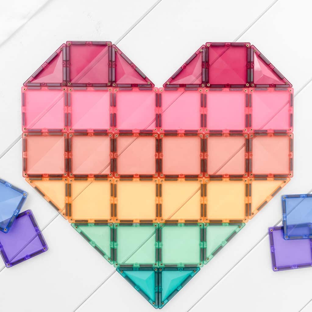 Connetix Tiles 212 Piece Pastel Mega Pack - Aster & Ruby