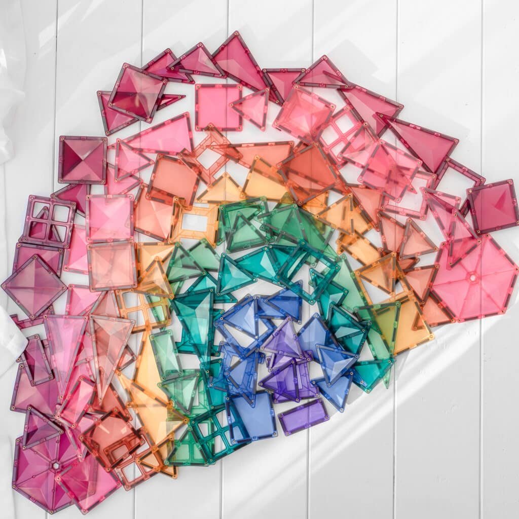 Connetix Tiles 212 Piece Pastel Mega Pack - Aster & Ruby