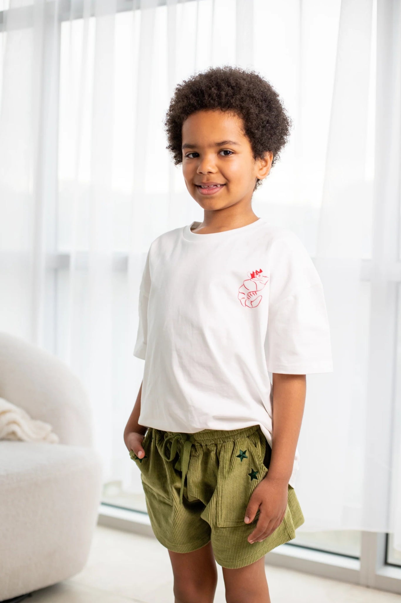 CORD SHORTS | EVERGREEN - Aster & Ruby