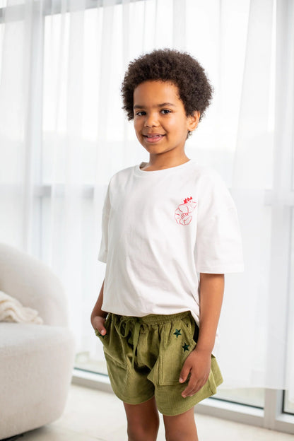 CORD SHORTS | EVERGREEN - Aster & Ruby