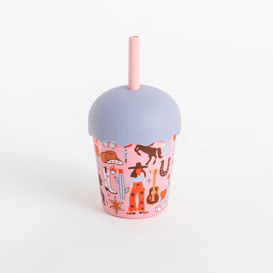 Cowgirl Mini Smoothie Cup & Straw 200ml