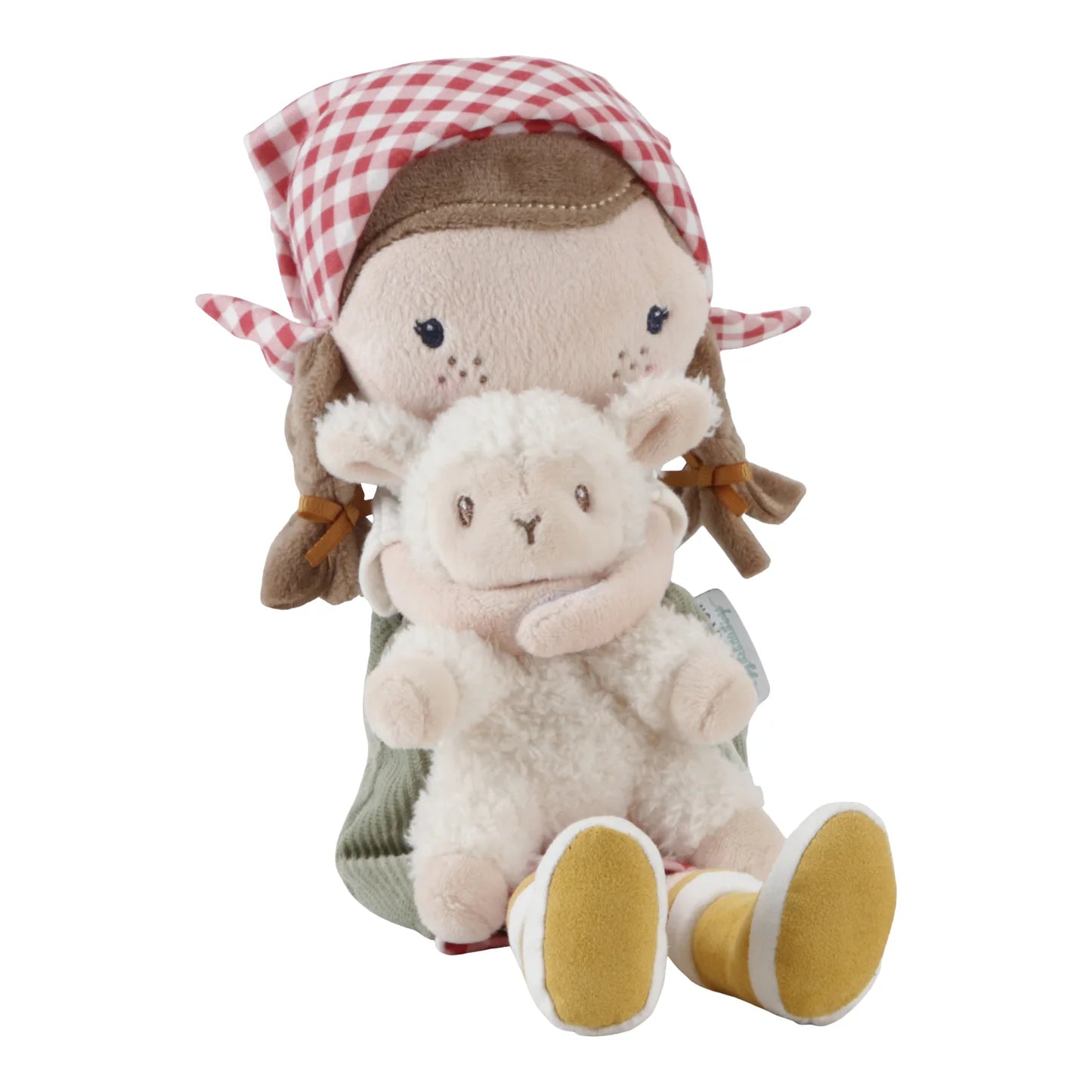 Cuddle Doll Farmer Rosa with Sheep 35cm - Aster & Ruby