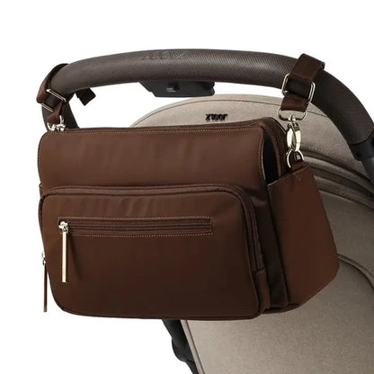 Multitasker Pram Caddy Chocolate Nylon