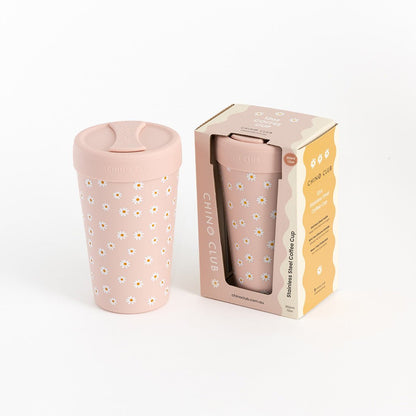 Daisy 12oz Stainless Steel Coffee Cup - Aster & Ruby