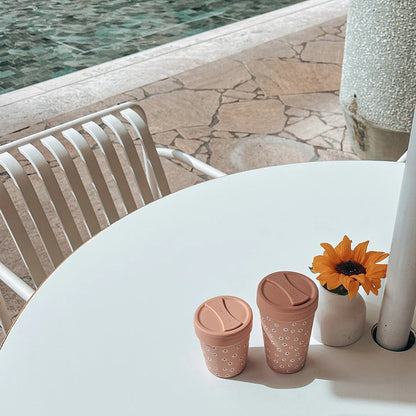 Daisy 8oz Stainless Steel Coffee Cup - Aster & Ruby