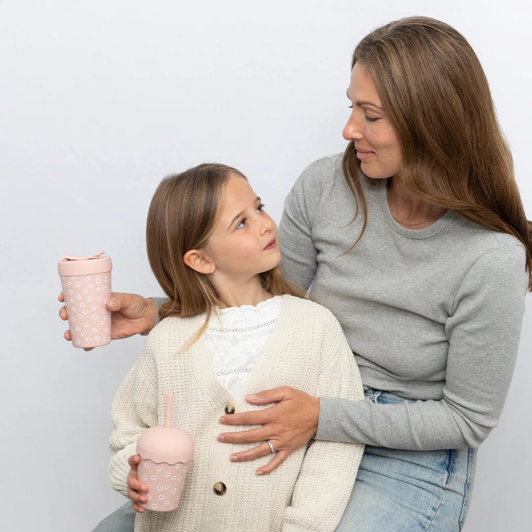 Daisy 8oz Stainless Steel Coffee Cup - Aster & Ruby