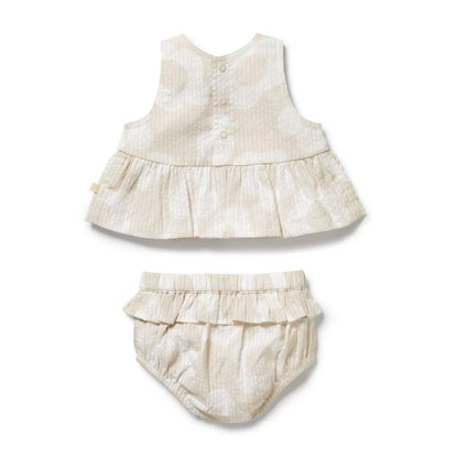 Daisy Bloom Organic Ruffle Set - Aster & Ruby