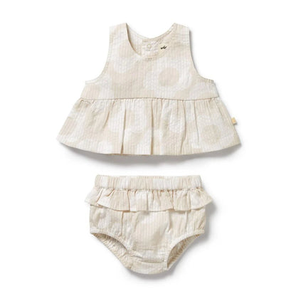 Daisy Bloom Organic Ruffle Set - Aster & Ruby
