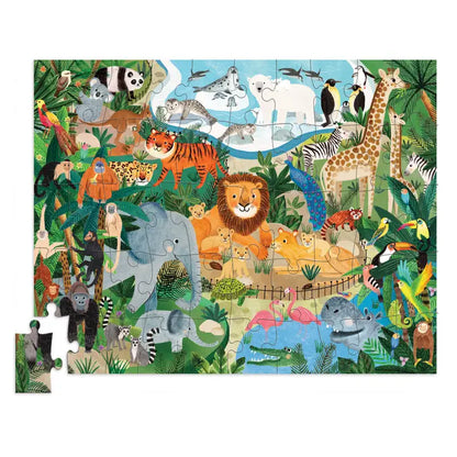 Flat House Puzzle 50 Pc Zoo