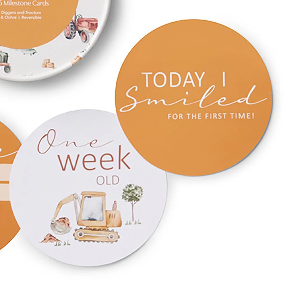 Diggers & Ochre Reversible Milestone Cards - Aster & Ruby