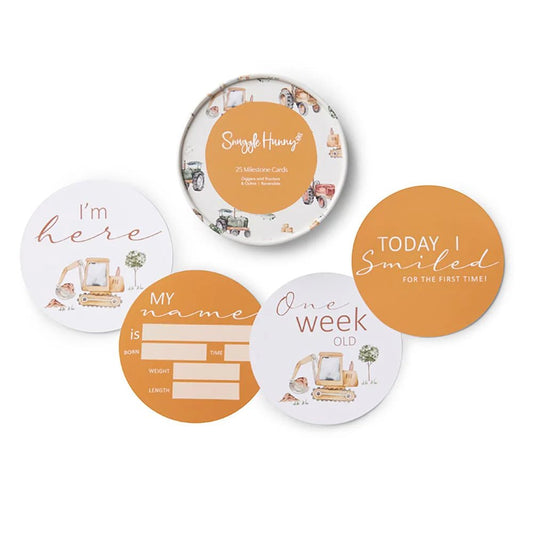 Diggers & Ochre Reversible Milestone Cards - Aster & Ruby