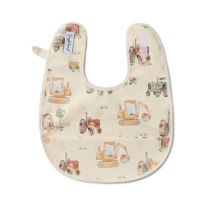 Diggers & Tractors Snuggle Bib - Aster & Ruby