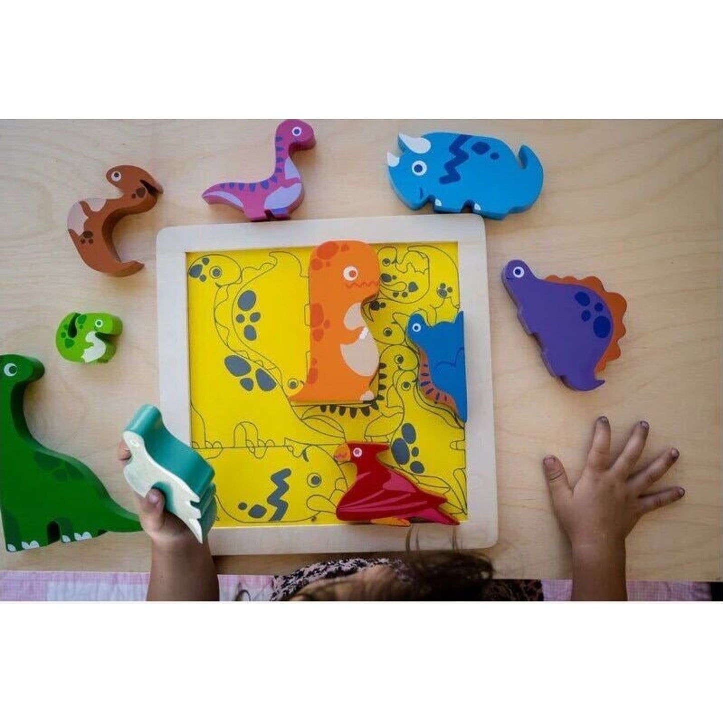 Dinosaur Chunky Puzzle – children's product by Kiddie Connect | Aster & Ruby