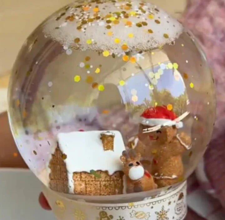 DIY Christmas Snow Globe Gingerbread Glow – Aster & Ruby