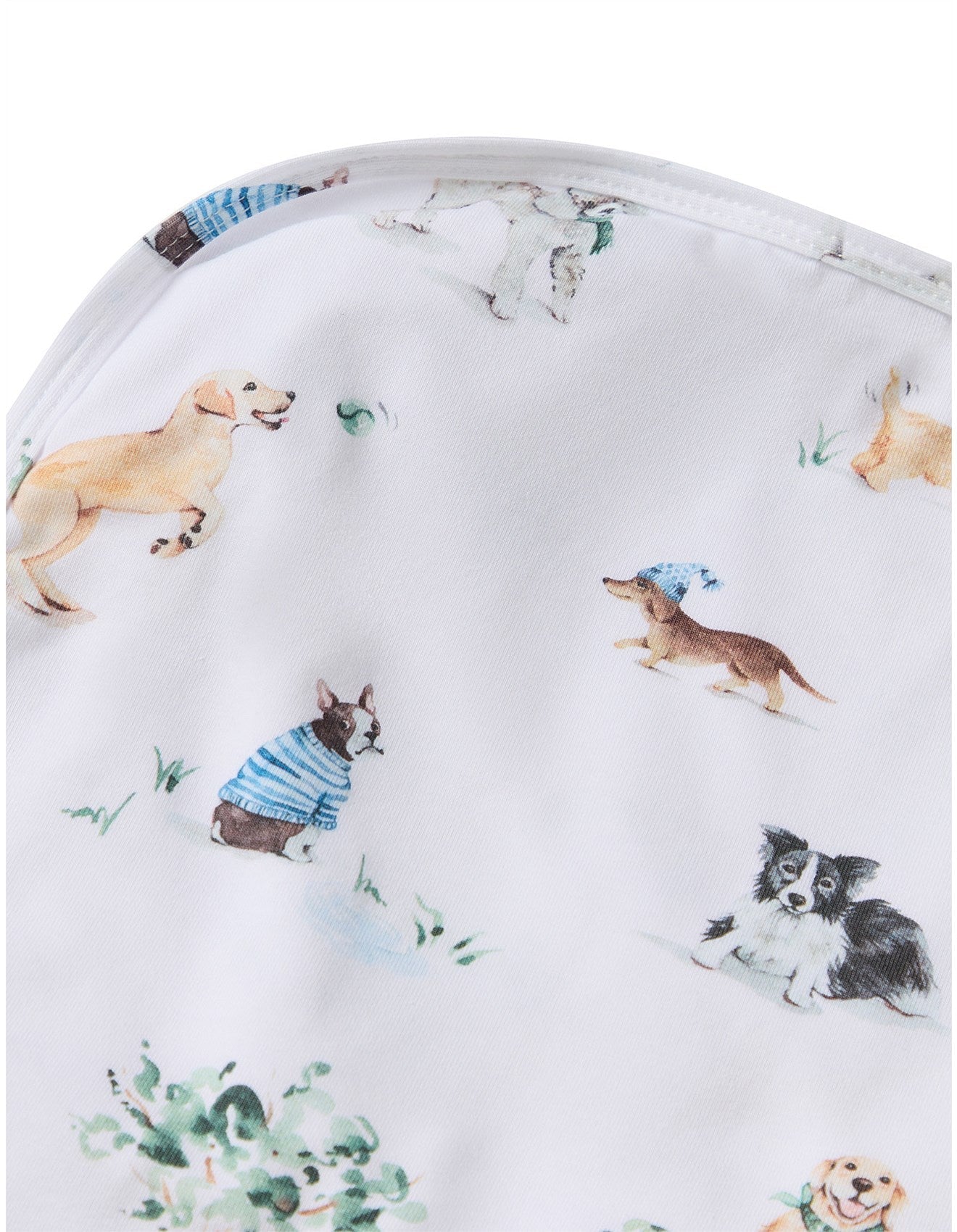 Dog Park Organic Jersey Wrap & Beanie Set - Aster & Ruby