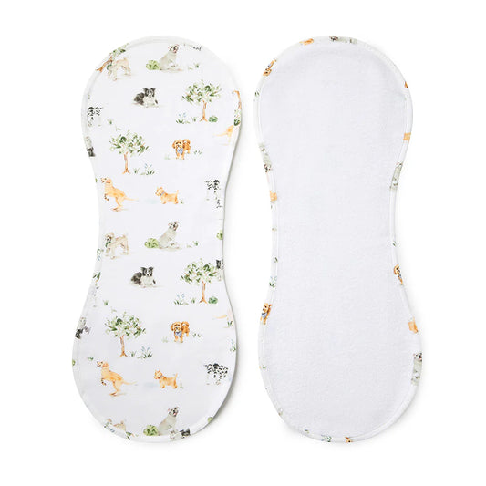 Organic Cotton Burp Cloth Dog Park