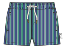 Tropical Vacay Stripe Boardshort