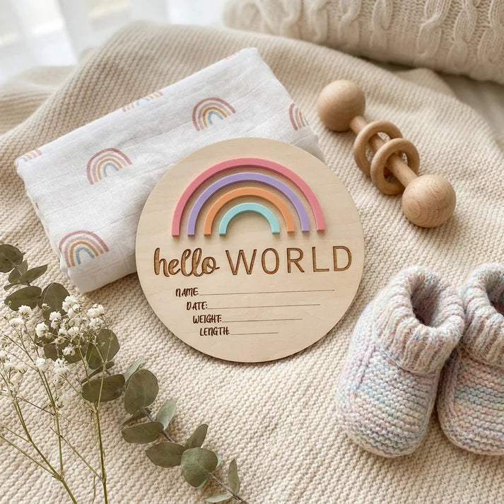 Hello World Rainbow Pastels