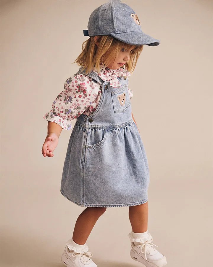 Dreamy Denim Pinafore Dress - Aster & Ruby