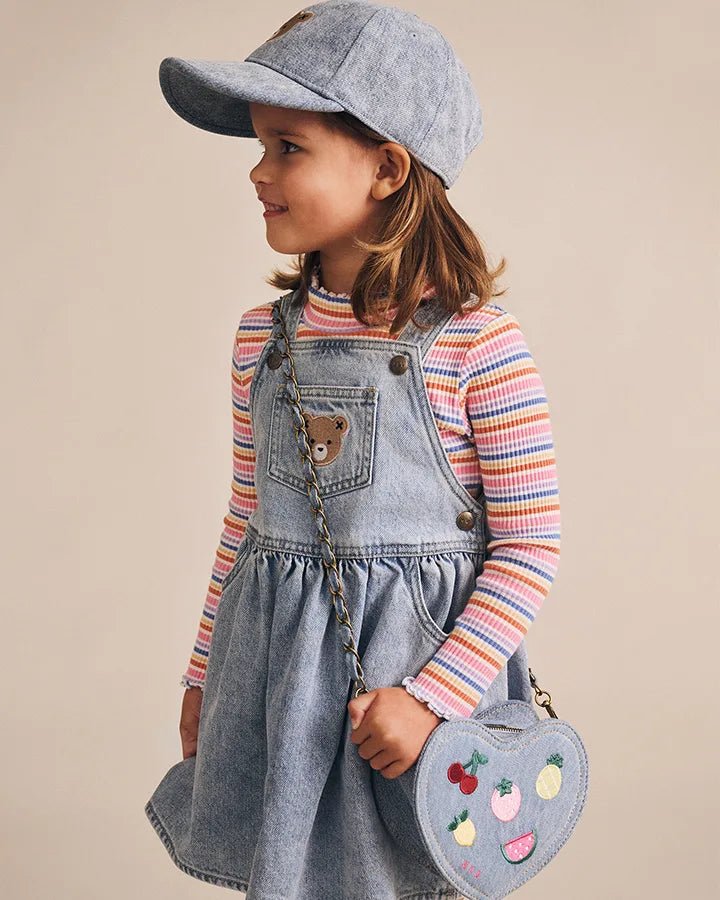 Dreamy Denim Pinafore Dress - Aster & Ruby