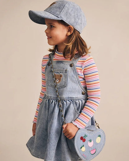 Dreamy Denim Pinafore Dress - Aster & Ruby