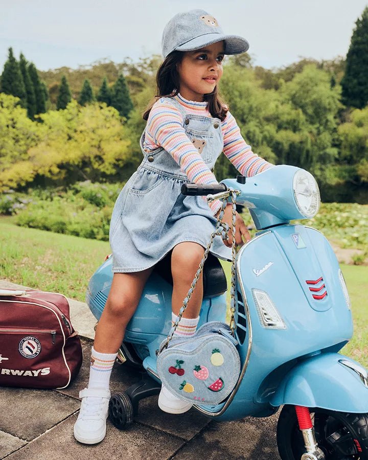 Dreamy Denim Pinafore Dress - Aster & Ruby