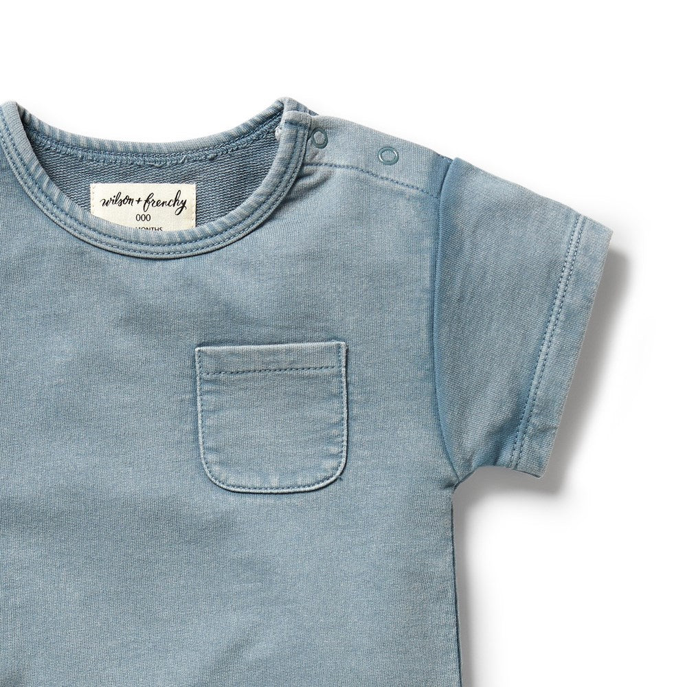 Dusk Organic Sweat Growsuit - Aster & Ruby
