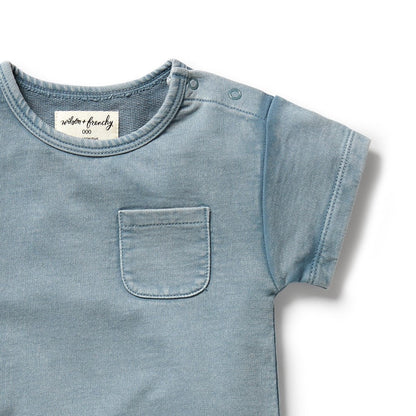 Dusk Organic Sweat Growsuit - Aster & Ruby