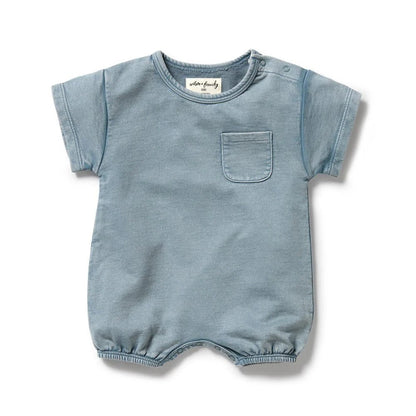 Dusk Organic Sweat Growsuit - Aster & Ruby