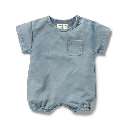 Dusk Organic Sweat Growsuit - Aster & Ruby