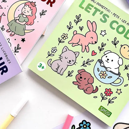 Colouring Book Square - Food