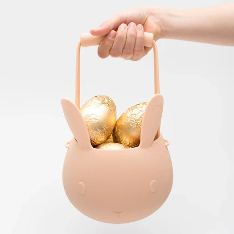 We Might Be Tiny Easter Bunny Basket - Blush