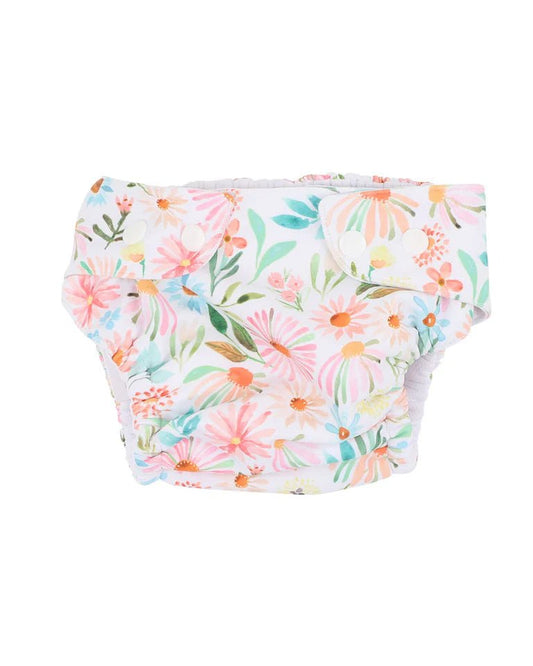 Eliana Print Aqua Nappy - Aster & Ruby