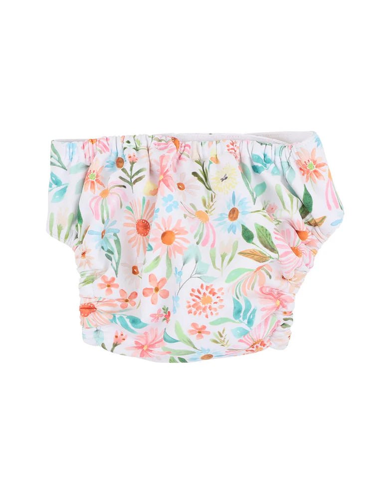 Eliana Print Aqua Nappy - Aster & Ruby