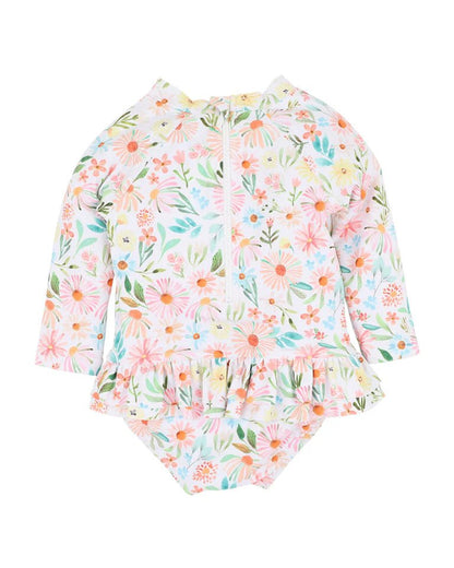 Eliana Print Ls Sunsuit - Aster & Ruby