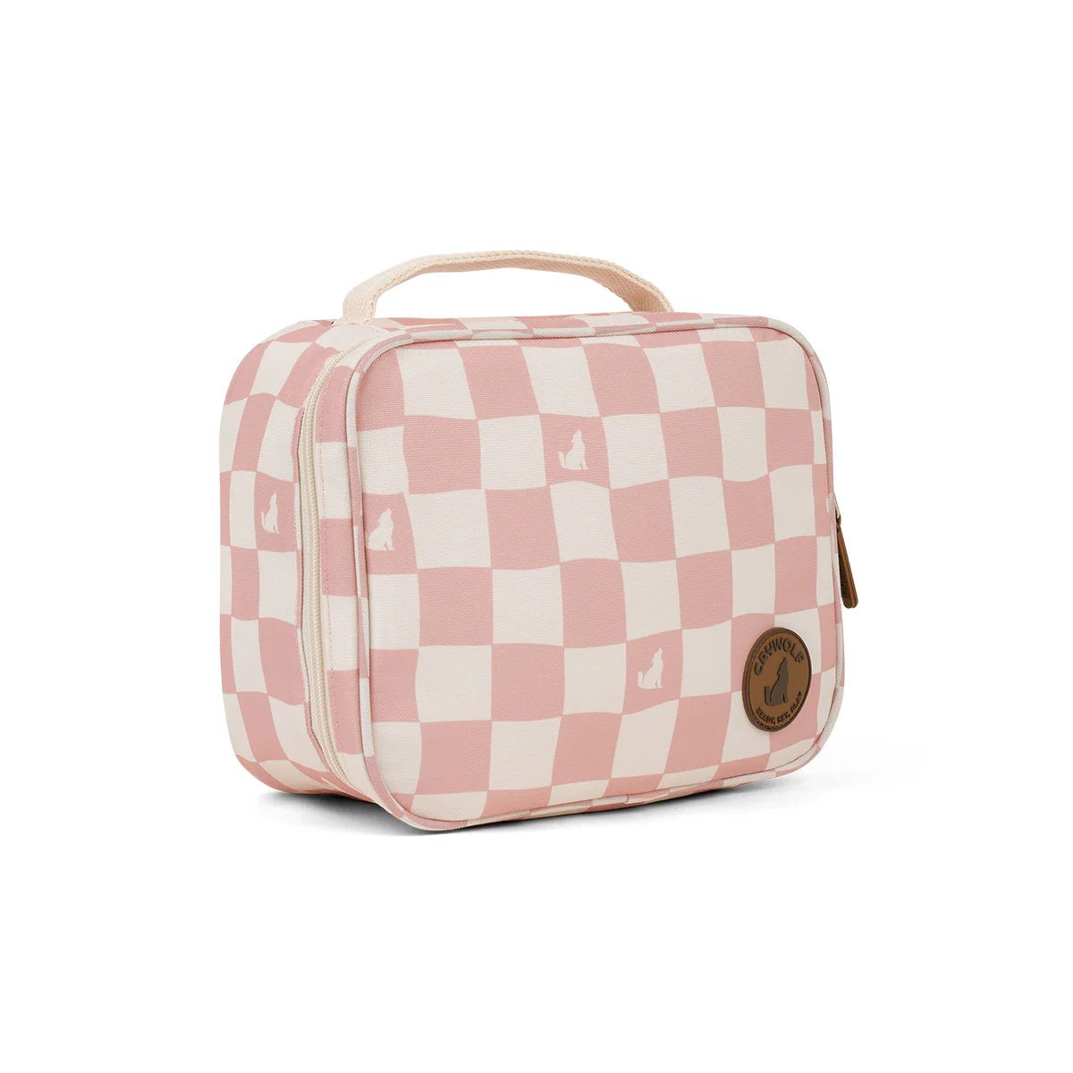 Everyday Lunch Bag Pink Check - Aster & Ruby