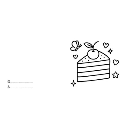 Colouring Book Square - Food