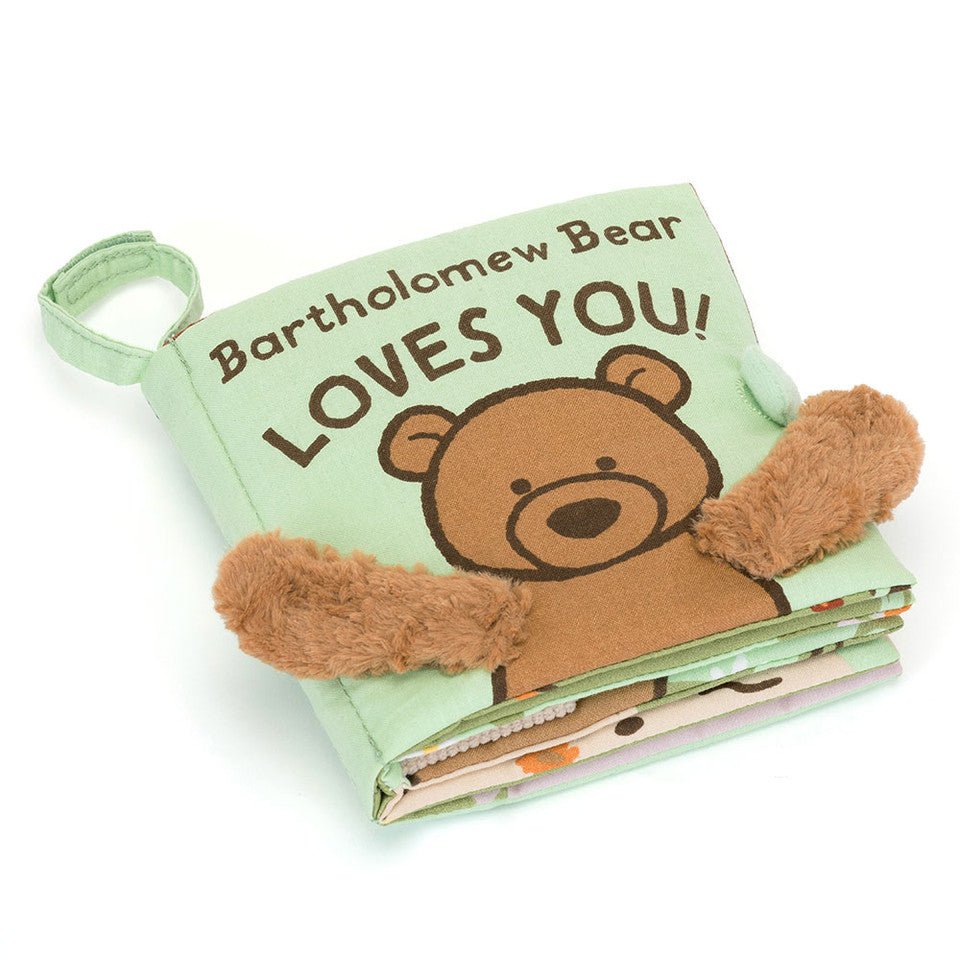 Fabric Book Bartholomew Bear Loves You - Aster & Ruby