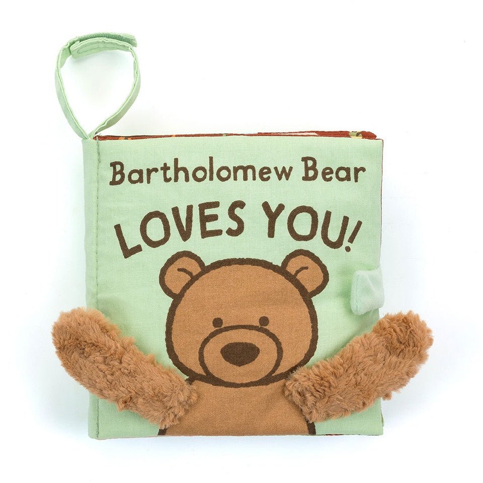 Fabric Book Bartholomew Bear Loves You - Aster & Ruby