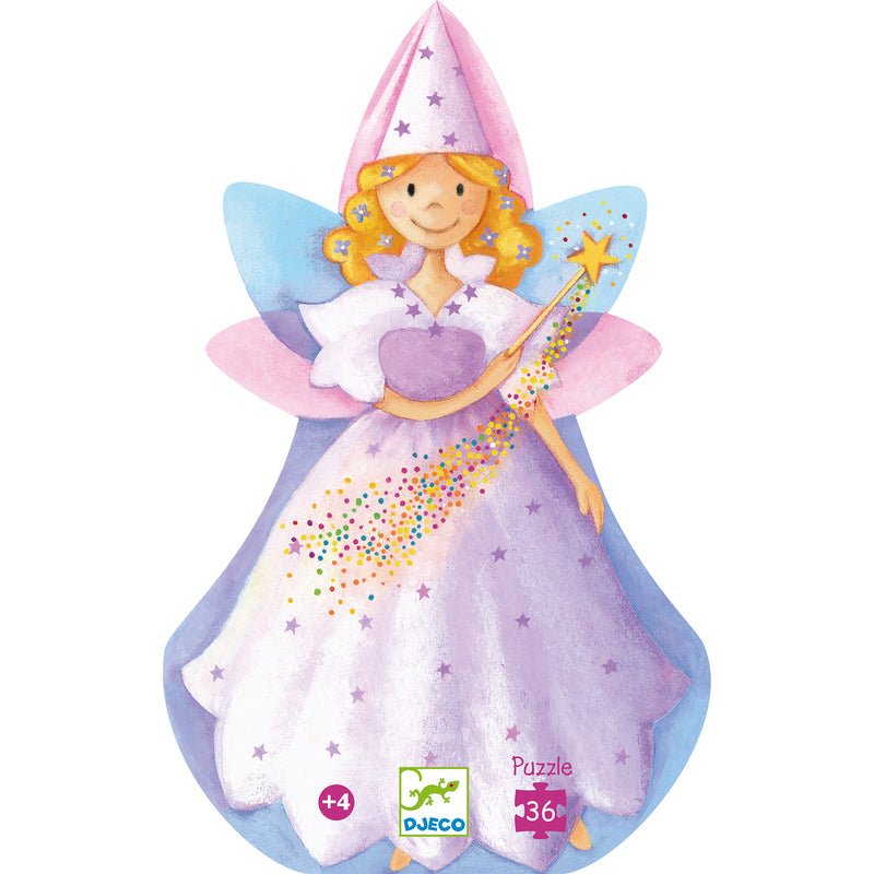 Fairy And Unicorn 36pc Silhouette Puzzle - Aster & Ruby