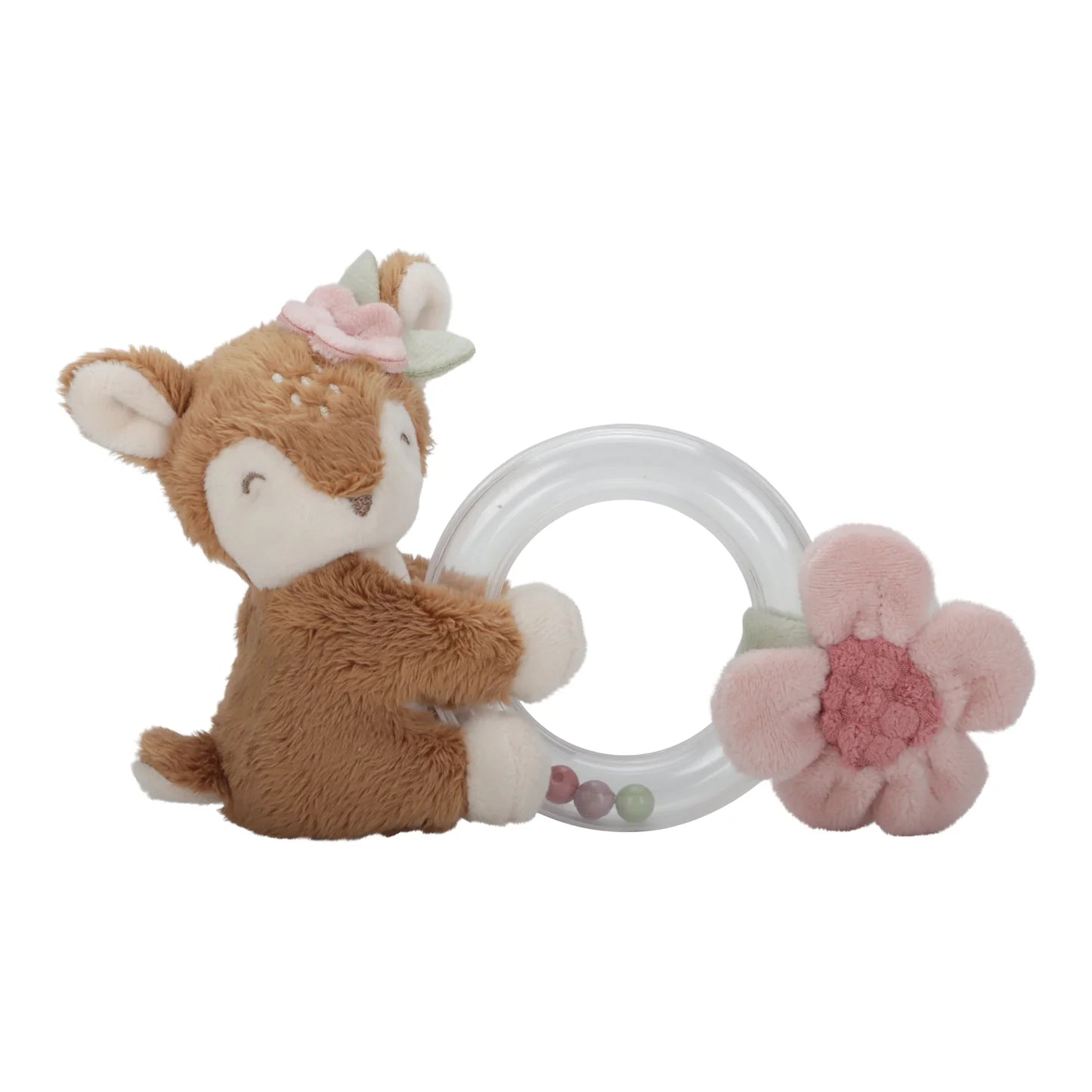 Fairy Garden Rattle Ring Deer - Aster & Ruby