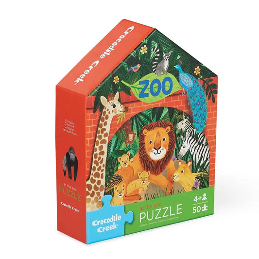 Flat House Puzzle 50 Pc Zoo