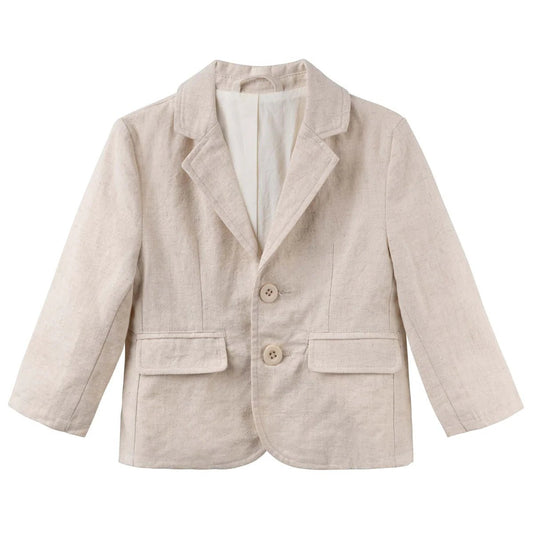 Finley Linen Jacket Sand - Aster & Ruby