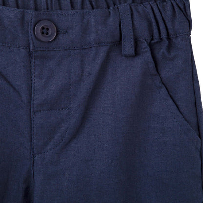 Finley Linen Pants Navy - Aster & Ruby