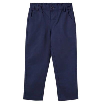 Finley Linen Pants Navy - Aster & Ruby