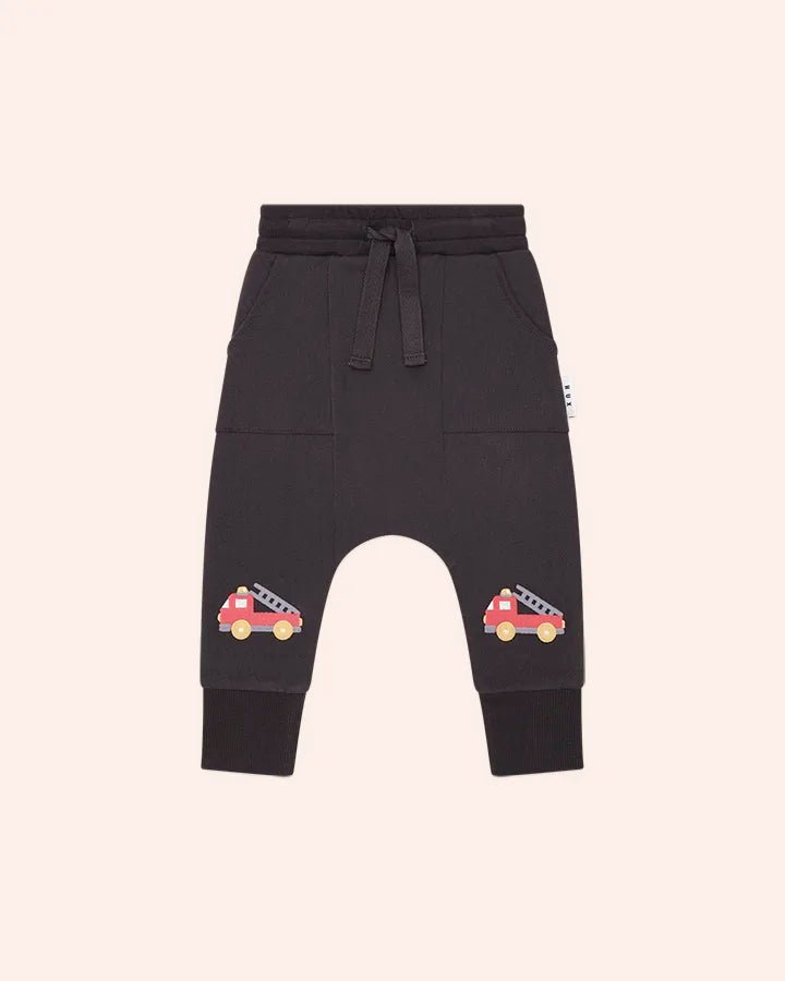 Fire Truck Drop Crotch Pants - Aster & Ruby