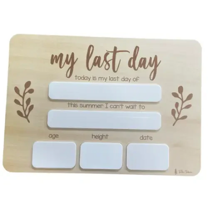 Timber Tinkers First & Last Day of School Whiteboard | Aster & Ruby