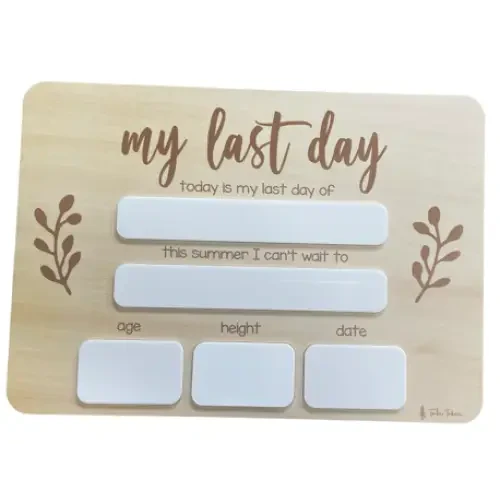 Timber Tinkers First & Last Day of School Whiteboard | Aster & Ruby