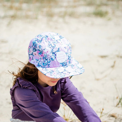 Flourish 5 Panel Cap - Aster & Ruby