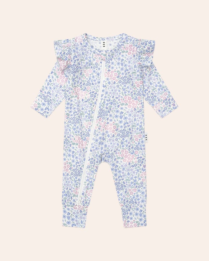 Flower Garden Frill Romper - Aster & Ruby